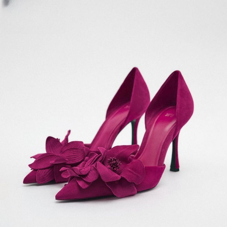 Talon Zara glamour fleurs d'automne 2024